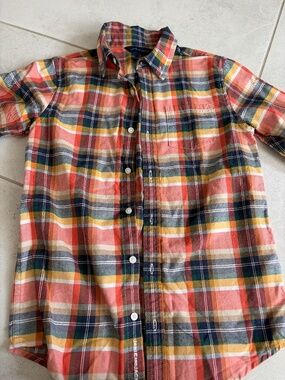 Janie and Jack Boys Flannel Shirt Size 10